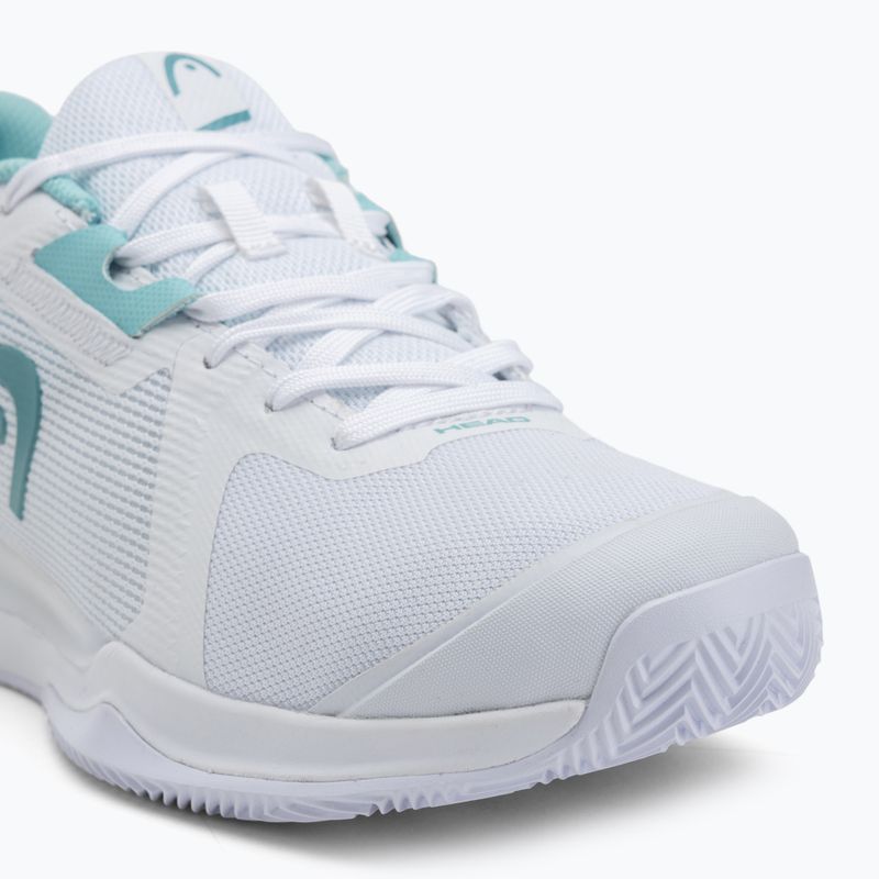 Încălțăminte de tenis pentru femei HEAD Sprint Evo 3.5 Clay white/ turquise 7