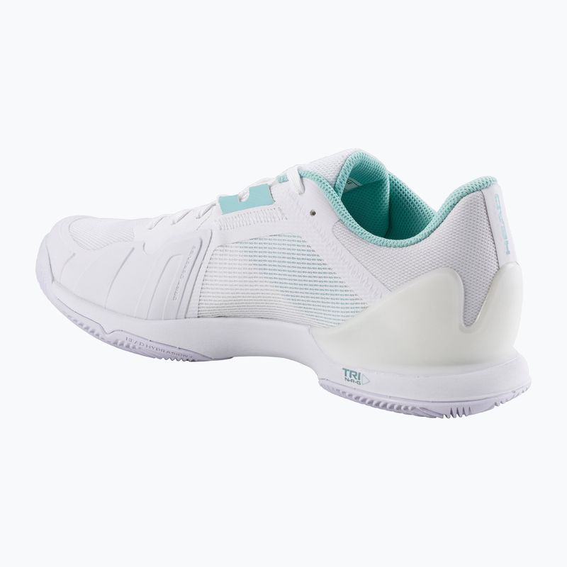 Încălțăminte de tenis pentru femei HEAD Sprint Evo 3.5 Clay white/ turquise 2