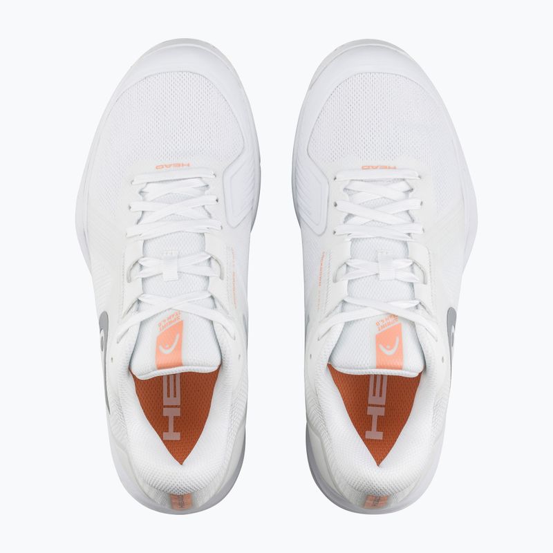 Încălțăminte de tenis pentru femei HEAD Sprint Team 4.0 white/ coral 4