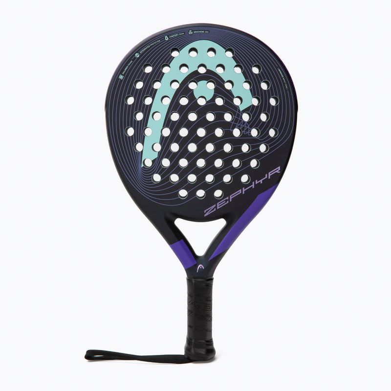 Rachetă de padel HEAD Zephyr negru/albastru 228212