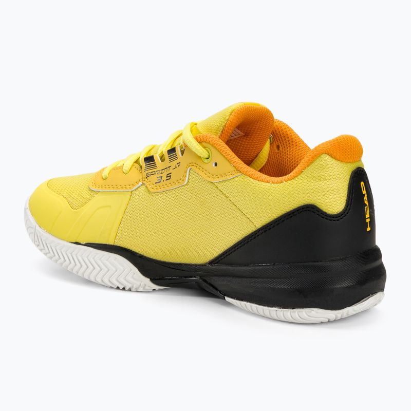 Încălțăminte de tenis pentru copii HEAD Sprint 3.5 banana/black 3