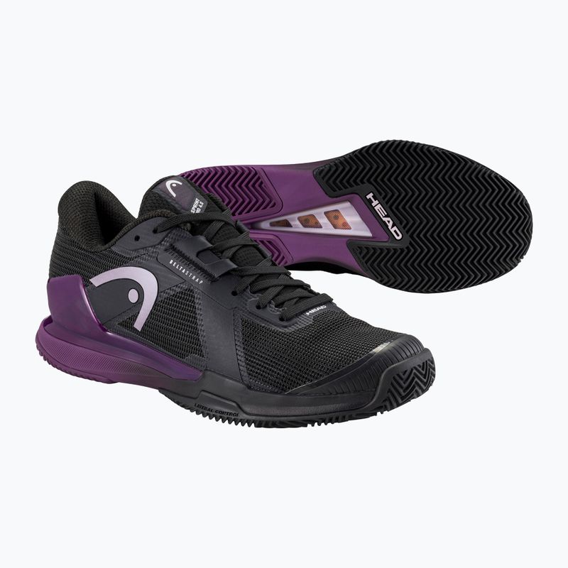 Încălțăminte de tenis pentru femei HEAD Sprint Pro 4.0 Clay black/ purple 5