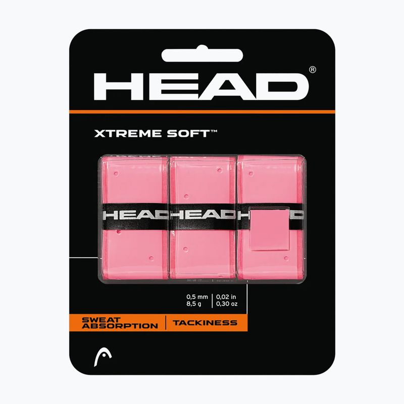 Învelișuri pentru rachete de tenis HEAD Xtremesoft Grip Overwrap 3 buc. pink