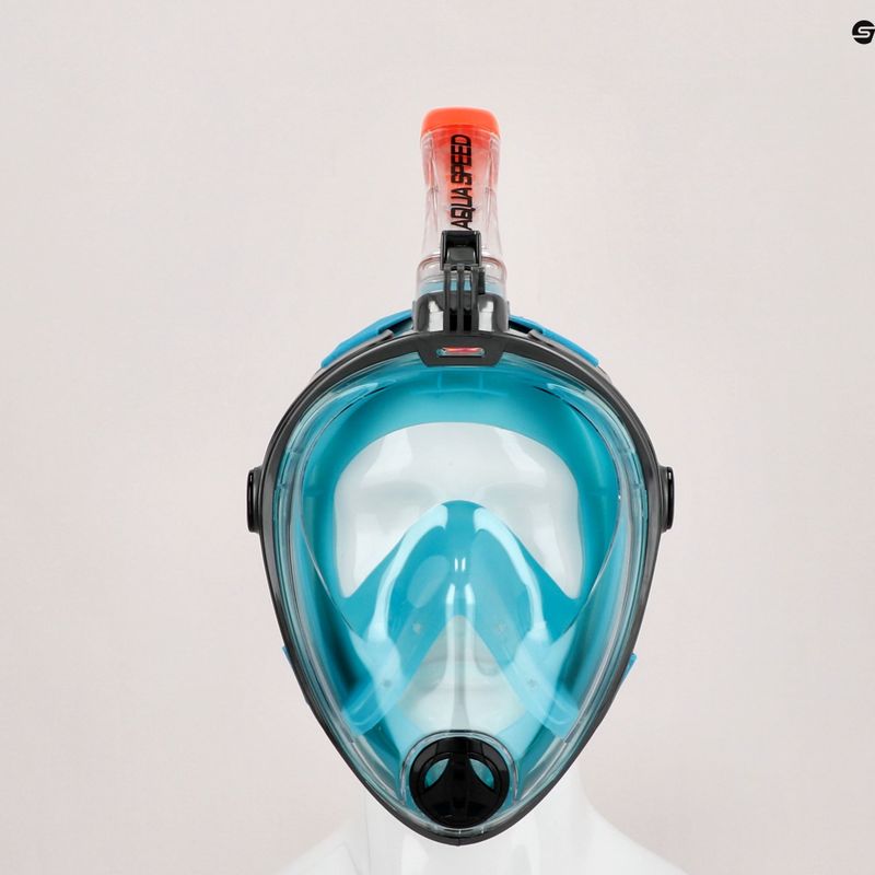 Mască completă pentru snorkelling AQUA-SPEED Spectra 2.0 turcoaz 247 7
