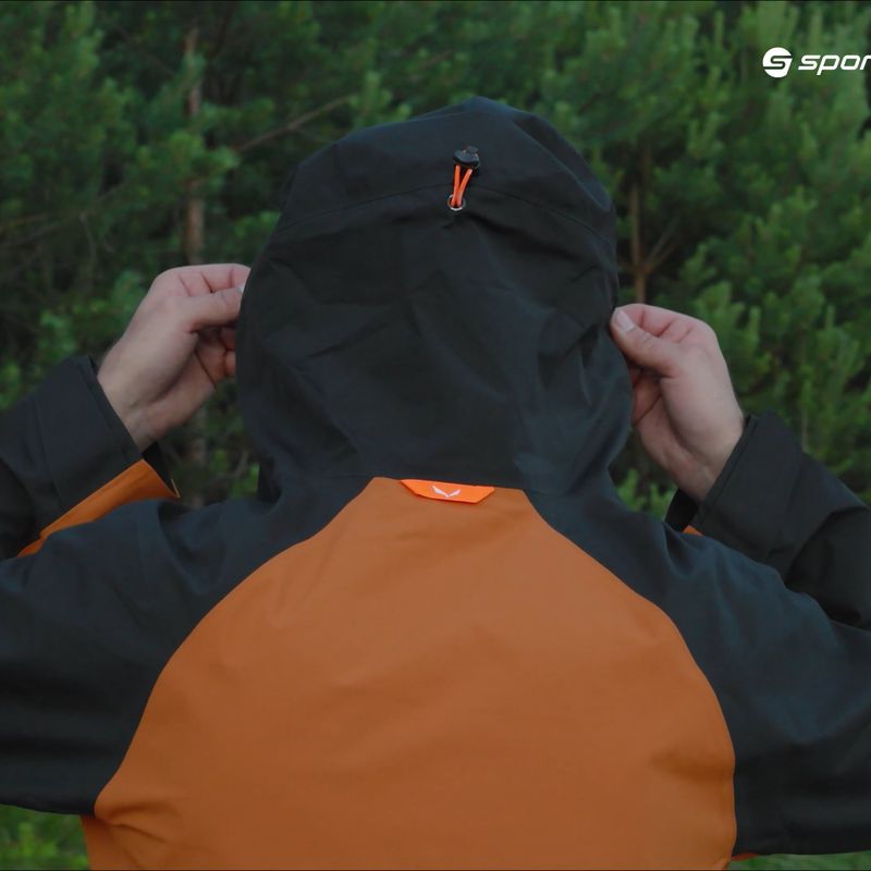 Jachetă de ploaie pentru bărbați Salewa Moiazza GTX-Pac maro/negru 00-0000027910 10