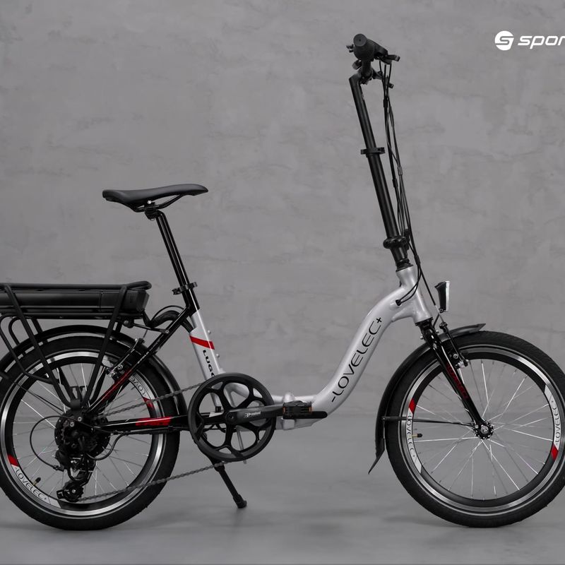 Lovelec Lugo 10Ah bicicletă electrică argintie B400261 16