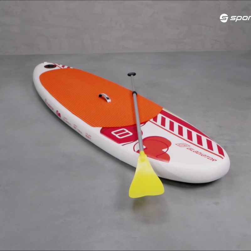 SUP bord GLADIATOR Kids 8'0''x28''x4'' portocaliu 1000020473 11