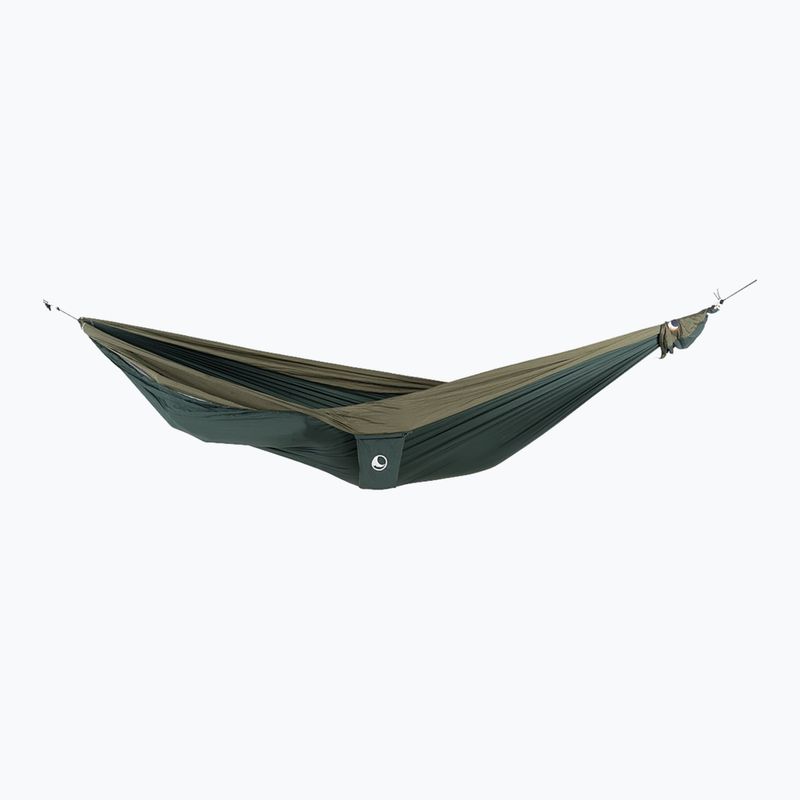 Hamac turistic pentru două persoane Ticket To The Moon King Size dark green/army green