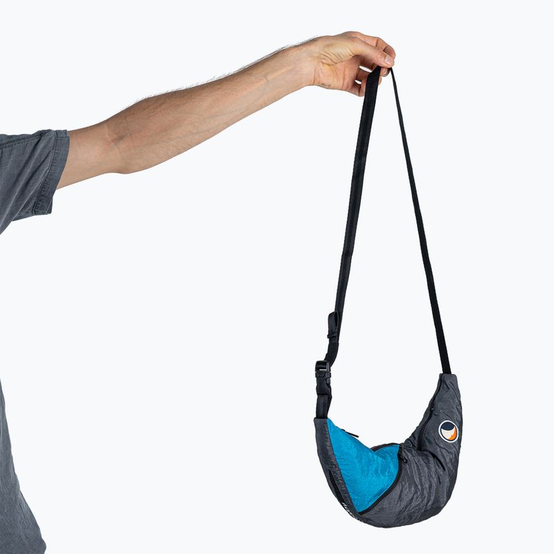 Borsetă de umăr Ticket To The Moon Upcycled Sling grey/aqua