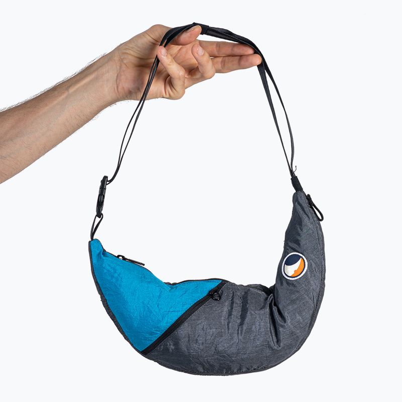 Borsetă de umăr Ticket To The Moon Upcycled Sling grey/aqua