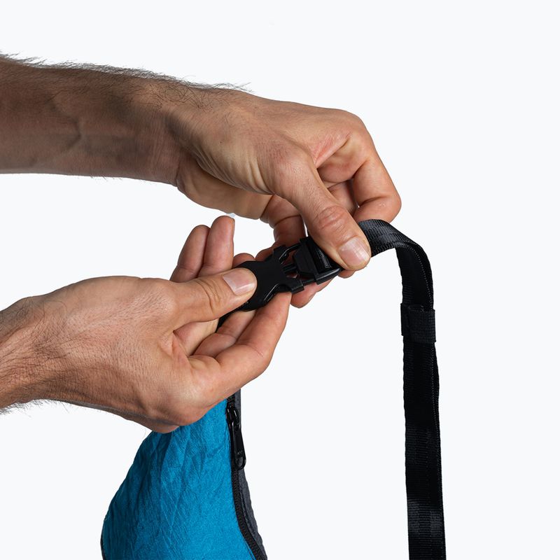 Borsetă de umăr Ticket To The Moon Upcycled Sling grey/aqua
