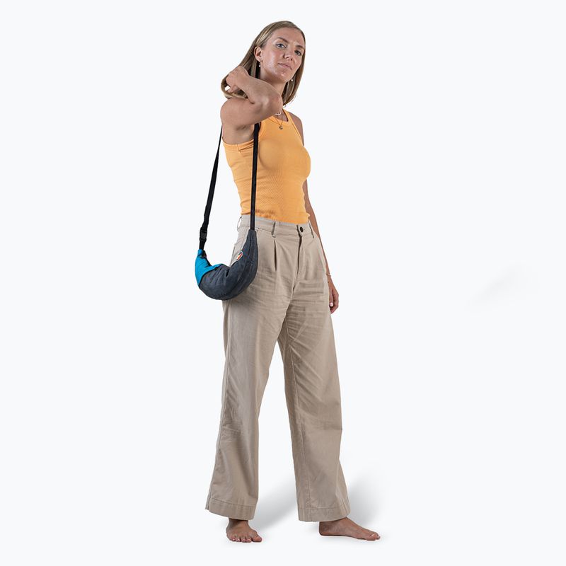 Borsetă de umăr Ticket To The Moon Upcycled Sling grey/aqua