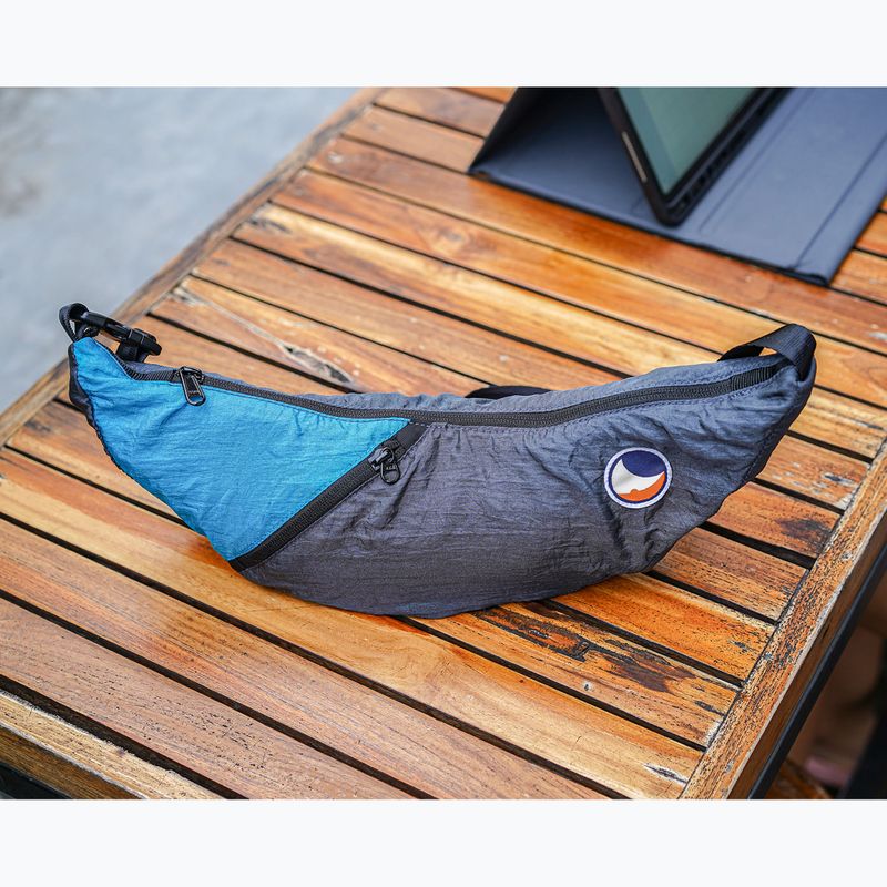 Borsetă de umăr Ticket To The Moon Upcycled Sling grey/aqua