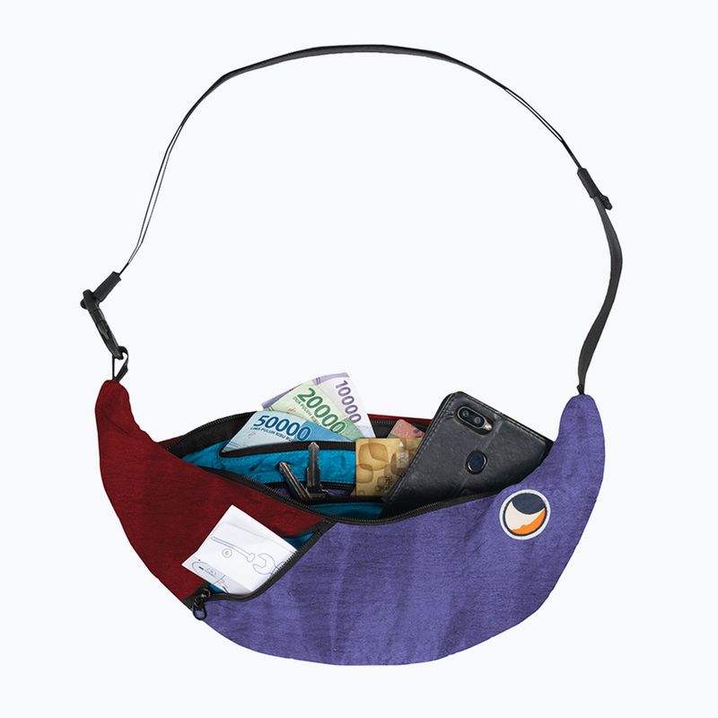 Borsetă de umăr Ticket To The Moon Upcycled Sling purple/burgundy 2