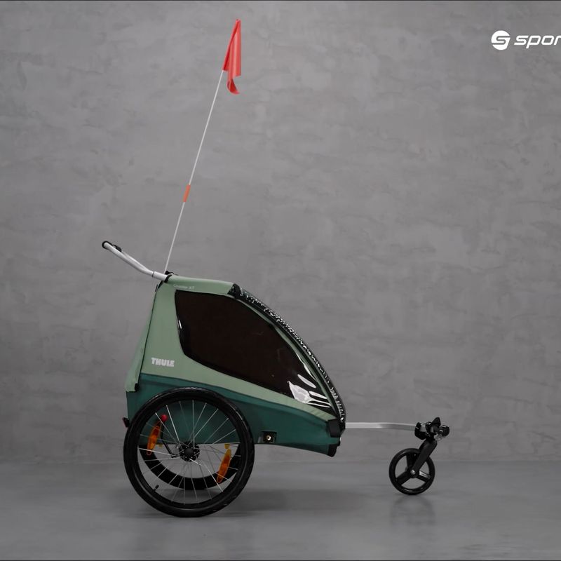 Thule Coaster XT Remorcă pentru biciclete + cărucior verde 10101820 10