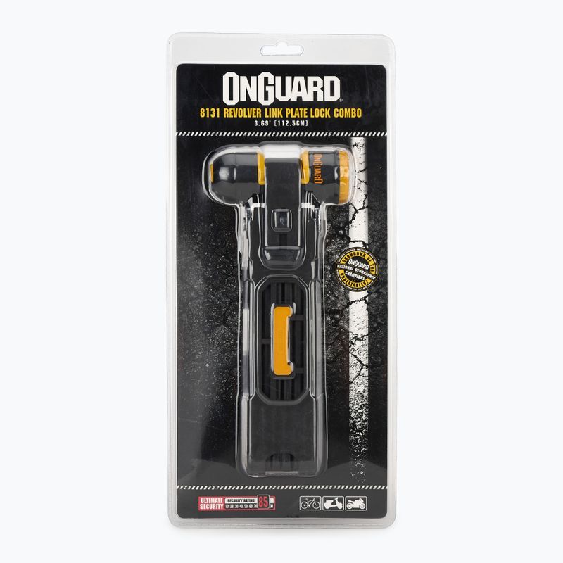 Lacăt de bicicletă OnGuard Link Plate Lock Revolver Combo X4P 8131