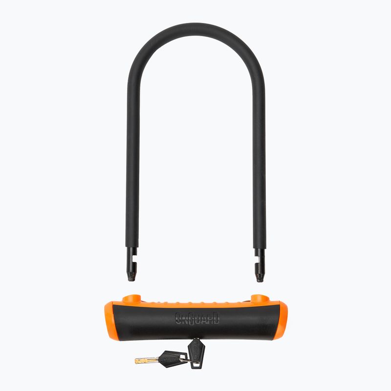 Lacăt de bicicletă OnGuard Neon 8154OR U-Lock black/orange 2