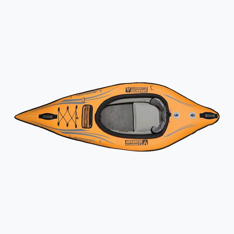 Caiac gonflabil 1-persoană Advanced Elements Lagoon 1 TM with Pump 254 cm orange/gray 3