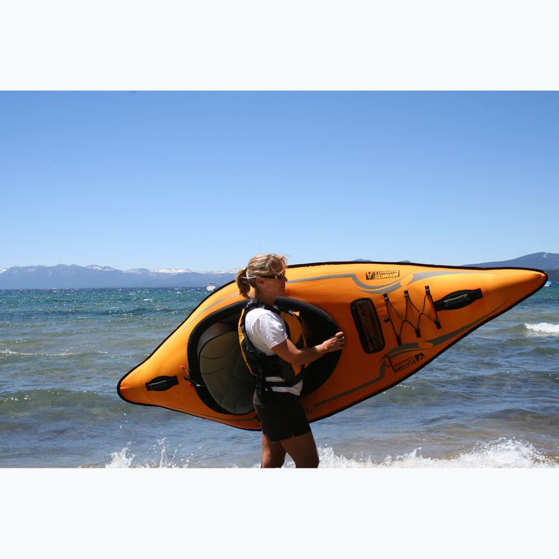 Caiac gonflabil 1-persoană Advanced Elements Lagoon 1 TM with Pump 254 cm orange/gray 4