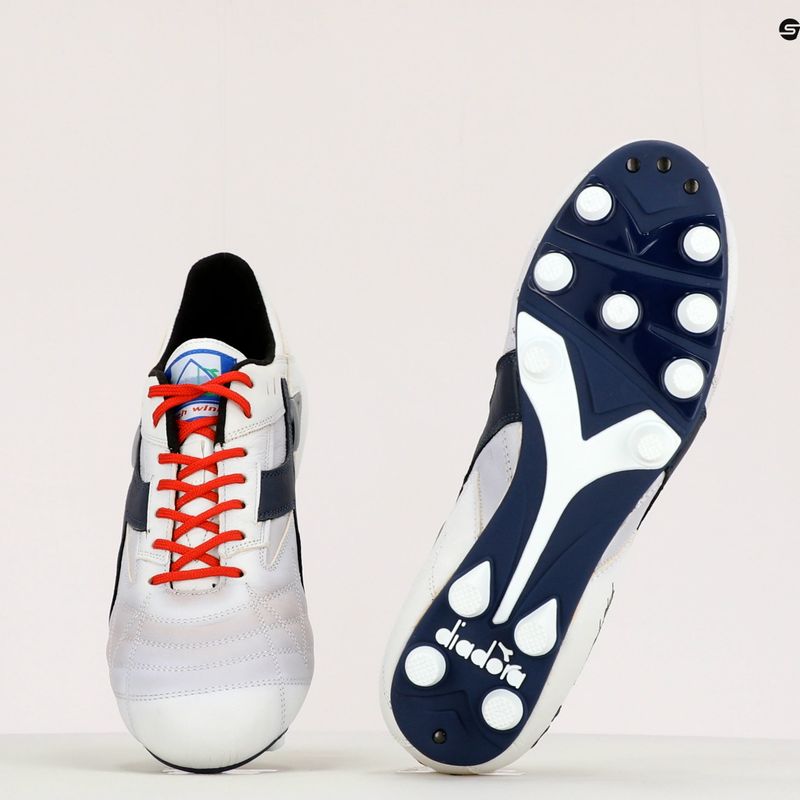 Cizme de fotbal pentru bărbați Diadora Match Winner RB Italia OG MDPU alb și albastru DD-101.172359-C1494 12