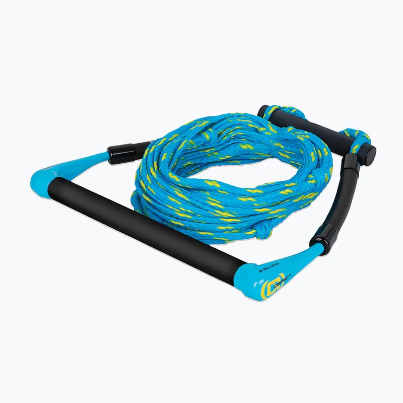 Frânghie de remorcare O'Brien Kneeboard Rope and Handle cyan/yellow
