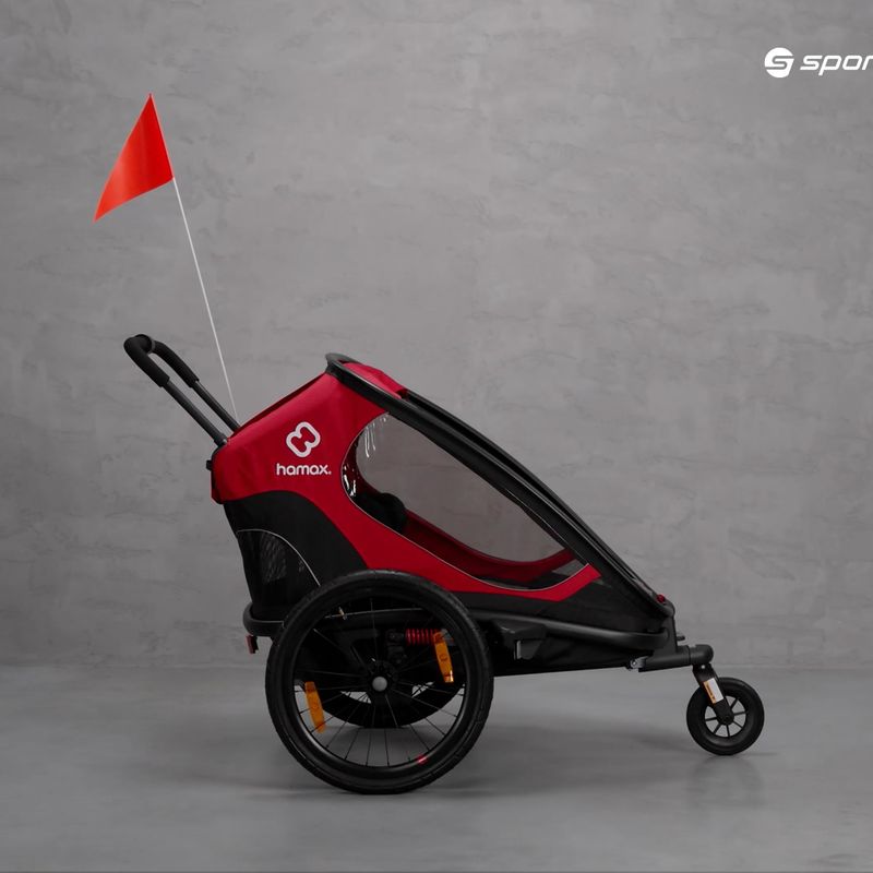 Hamax Outback Twin remorcă pentru biciclete negru/roșu 400064_HAM 10