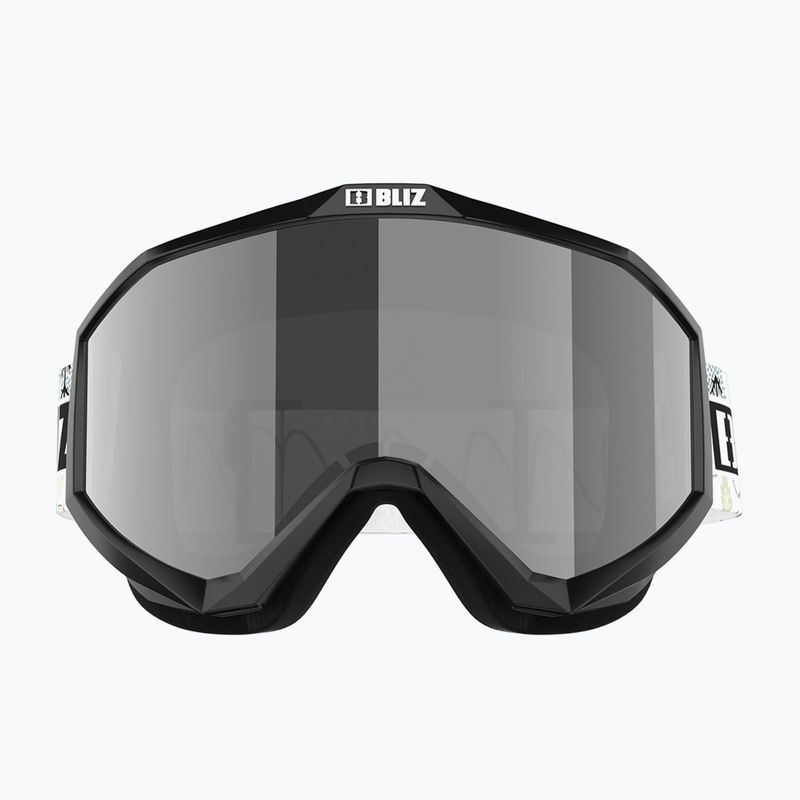 Ochelari de schi pentru copii Bliz Liner Jr black white logo/brown&silver mirror 2