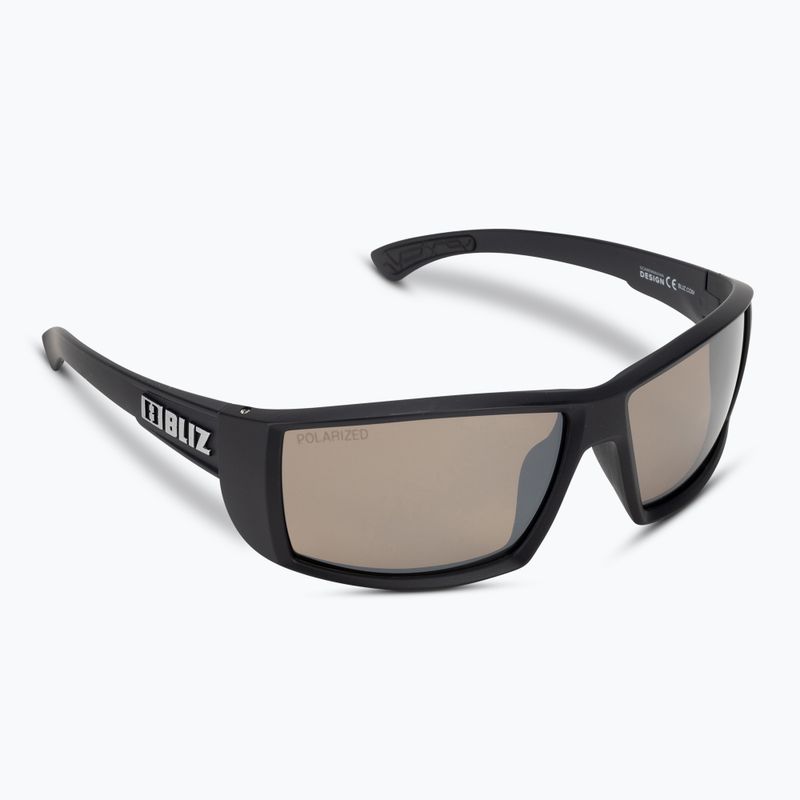 Bliz Drift Polarizat S3 negru mat/maro argintiu oglindă argintie ochelari de ciclism