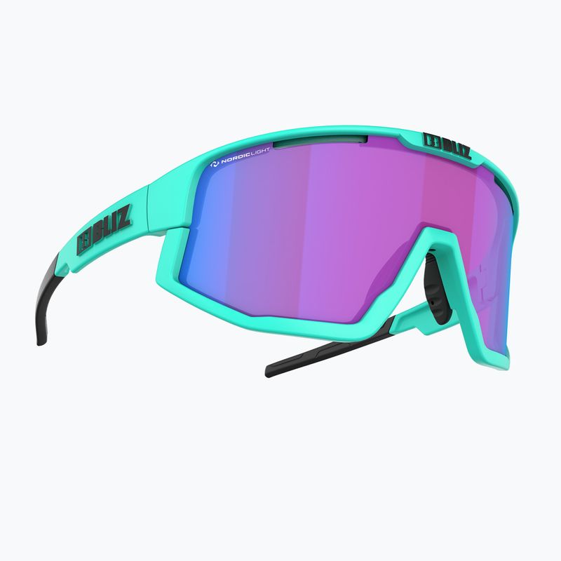 Bliz Fusion Nano Optics Nordic Light S2 ochelari de ciclism mat turcoaz/begonia/albastru violet multi 3