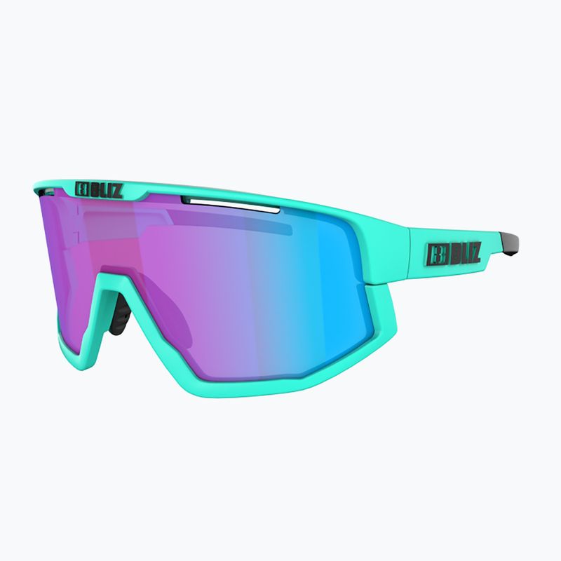 Bliz Fusion Nano Optics Nordic Light S2 ochelari de ciclism mat turcoaz/begonia/albastru violet multi 4