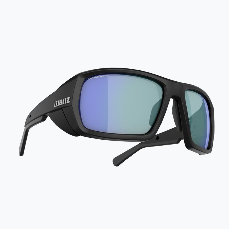 Ochelari de ciclism Bliz Peak Nano Optics Photochromic S2-S4 mat negru/maro albastru multiplu pentru ciclism 2