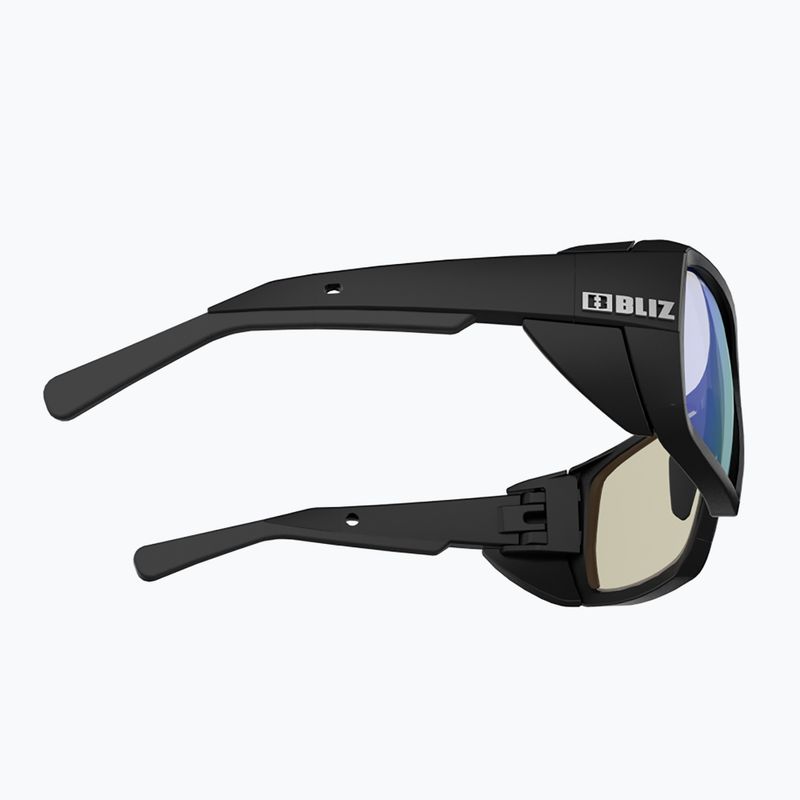 Ochelari de ciclism Bliz Peak Nano Optics Photochromic S2-S4 mat negru/maro albastru multiplu pentru ciclism 5