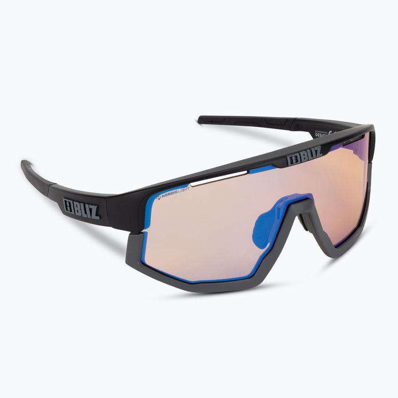 Bliz Vision Nano Optics Nordic Light S2 negru mat/coral deschis/albastru portocaliu ochelari de bicicletă multiplu 2