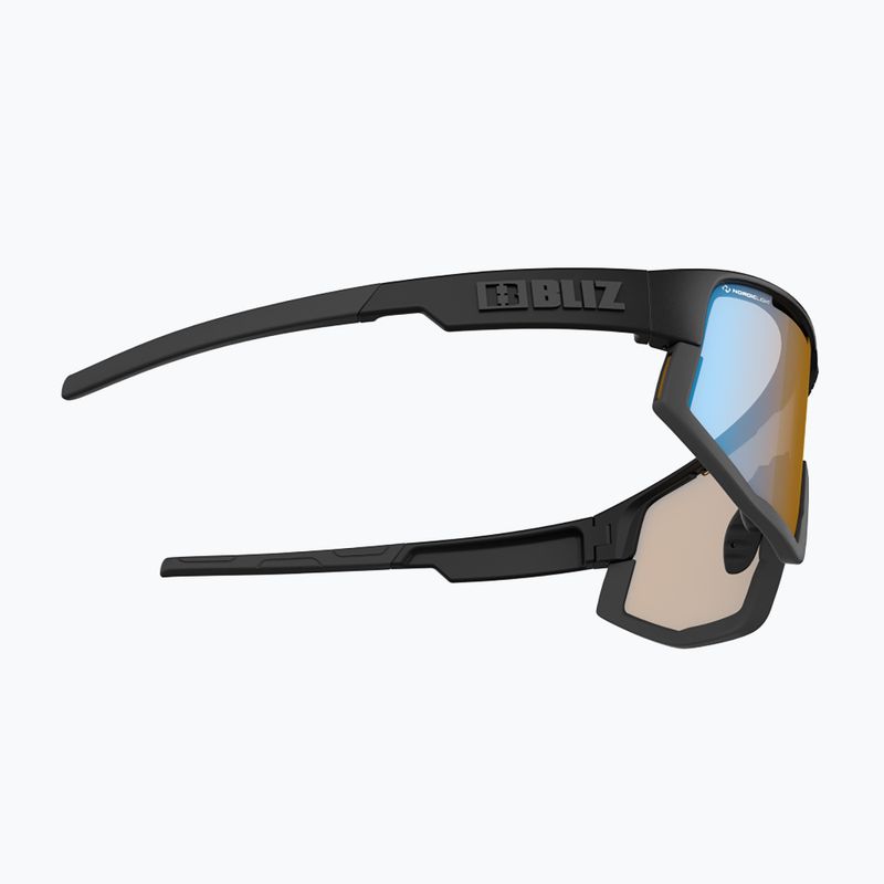 Bliz Vision Nano Optics Nordic Light S2 negru mat/coral deschis/albastru portocaliu ochelari de bicicletă multiplu 6