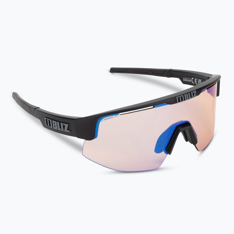 Bliz Matrix Small Nano Optics Nordic Light S2 negru mat/coral/albastru portocaliu ochelari de bicicletă multiplu