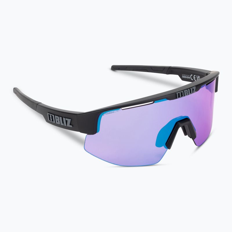 Bliz Matrix Small Nano Optics Nordic Light S2 ochelari de bicicletă negru mat/begonia/albastru violet multi