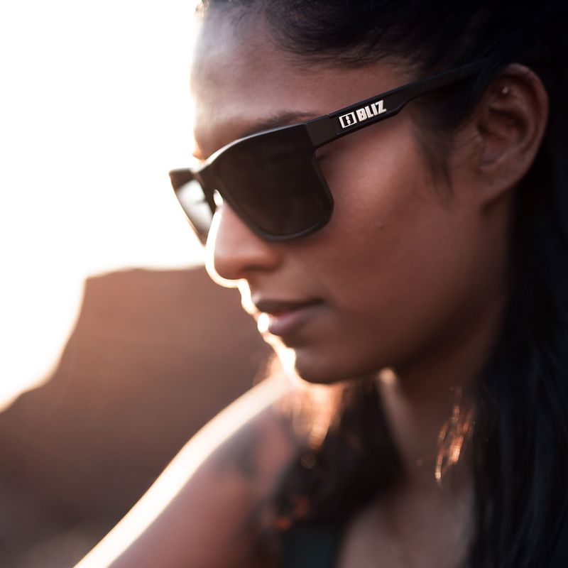 Ochelari de ciclism Bliz Ignite Polarized S3 negru mat/maro argintiu oglindă argintie mată 9