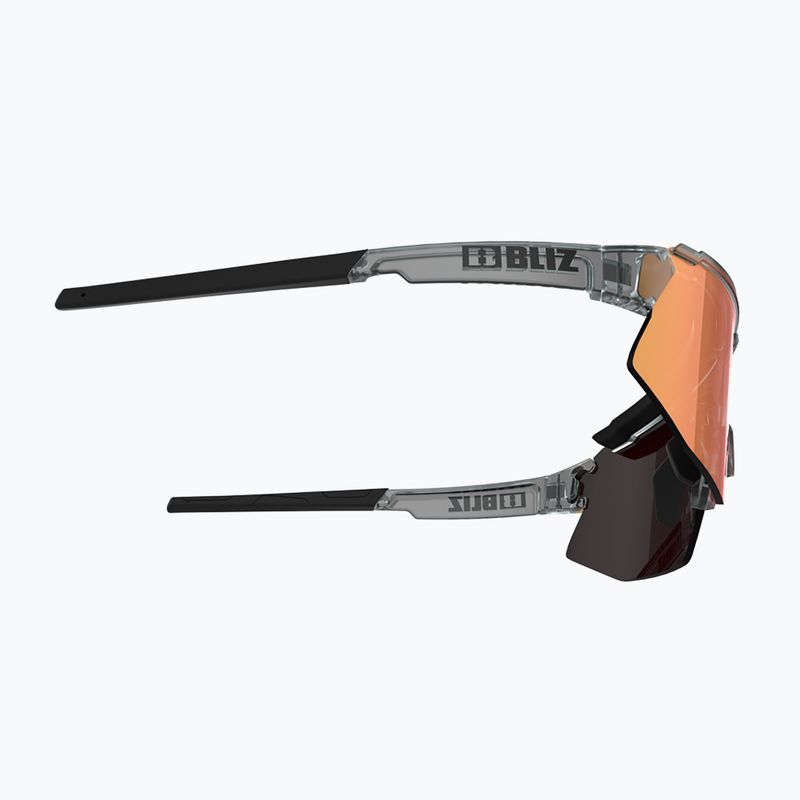 Ochelari de ciclism Bliz Breeze S3+S2 transparent gri închis/maroniu roșu multi/portocaliu pentru ciclism 6