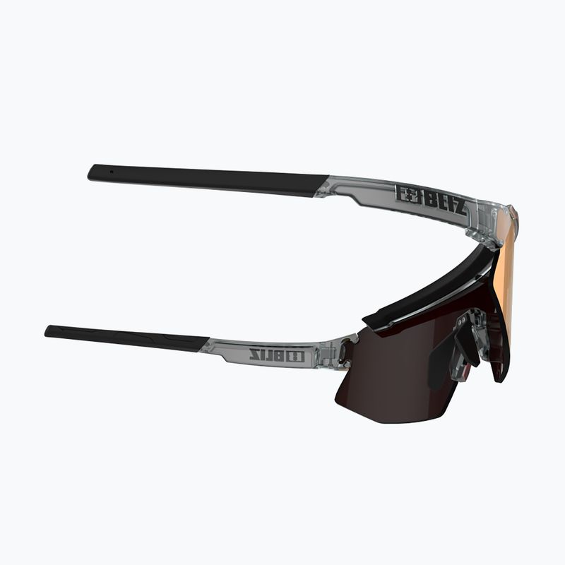 Ochelari de ciclism Bliz Breeze S3+S2 transparent gri închis/maroniu roșu multi/portocaliu pentru ciclism 7