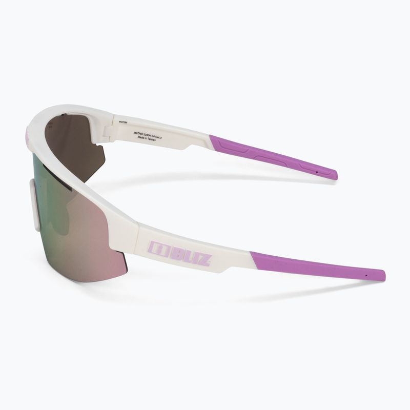 Ochelari de ciclism Bliz Matrix S3 mat alb violet mat cu logo / maro roz multi 52304-04 4