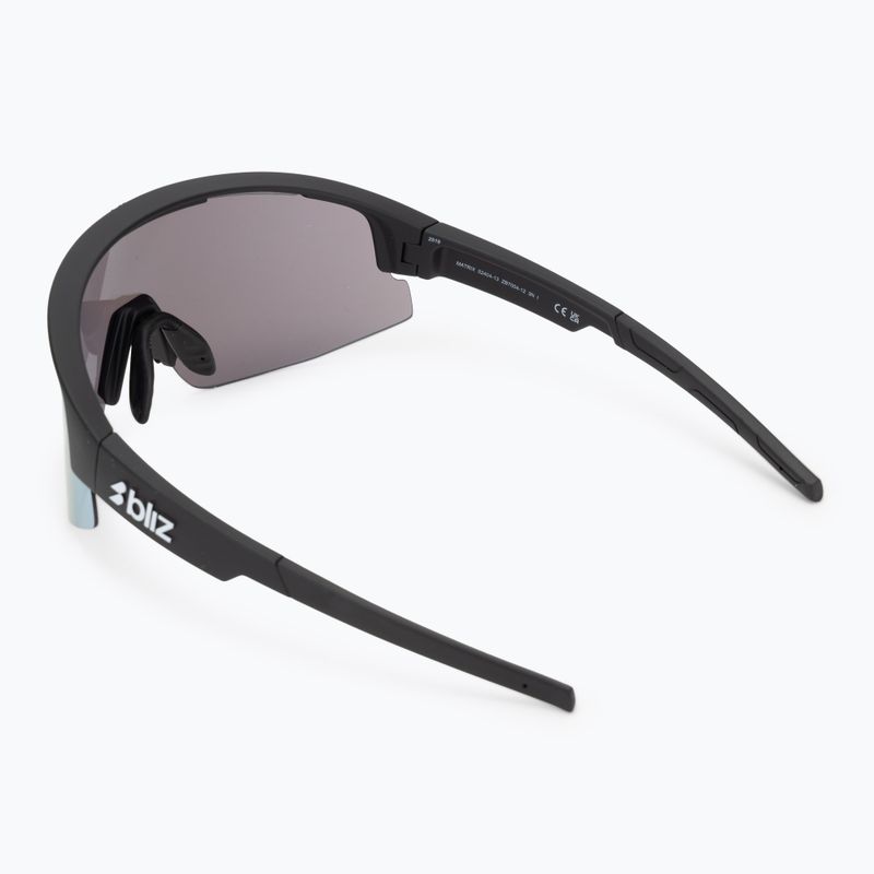 Ochelari de soare Bliz Matrix negru mat/negru/albastru de gheață multiplu 2