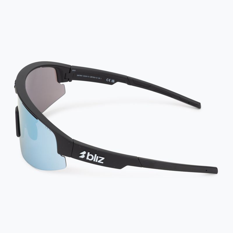 Ochelari de soare Bliz Matrix negru mat/negru/albastru de gheață multiplu 4