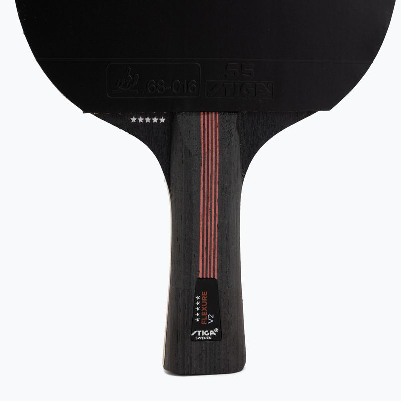Rachetă de tenis de masă STIGA Flexure V2 5-Star black/red 4