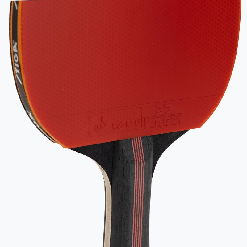 Rachetă de tenis de masă STIGA Flexure V2 5-Star black/red 5
