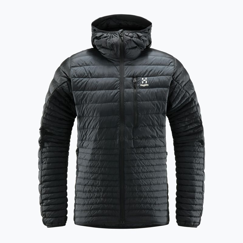 Jachetă pentru bărbați Haglöfs Micro Nordic Down Hood negru 605047