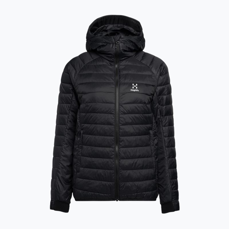 Jachetă în puf pentru femei Haglöfs Spire Mimic Hood negru 604677