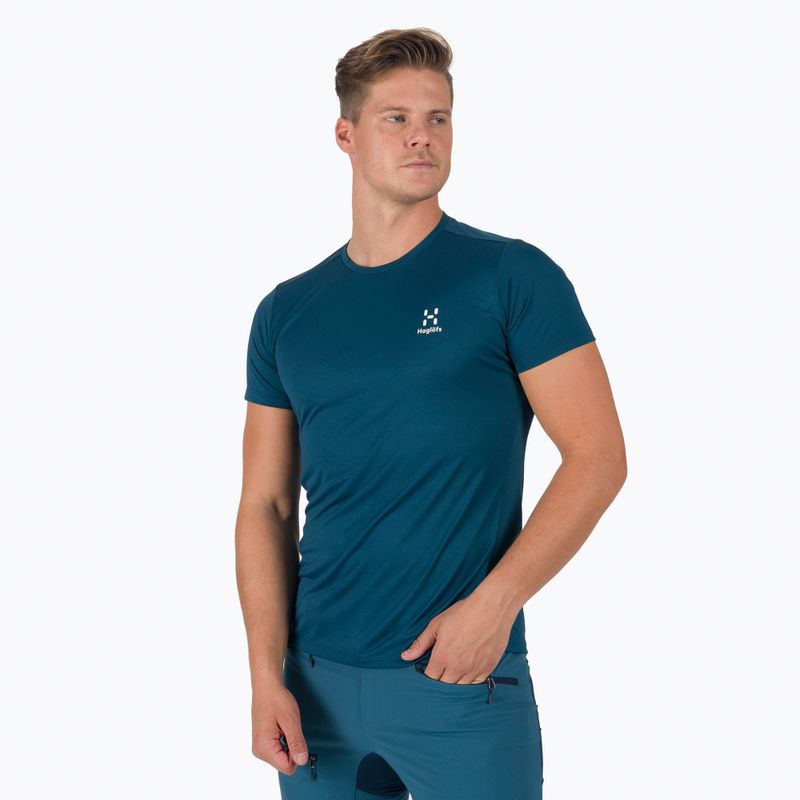 Tricou de trekking pentru bărbați Haglöfs L.I.M Tech Tee albastru închis 605226