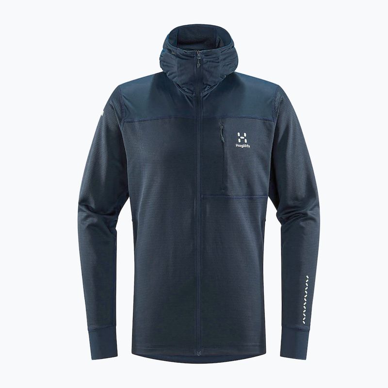 Hanorac de trekking pentru bărbați Haglöfs L.I.M Mid Multi Hood albastru 605370