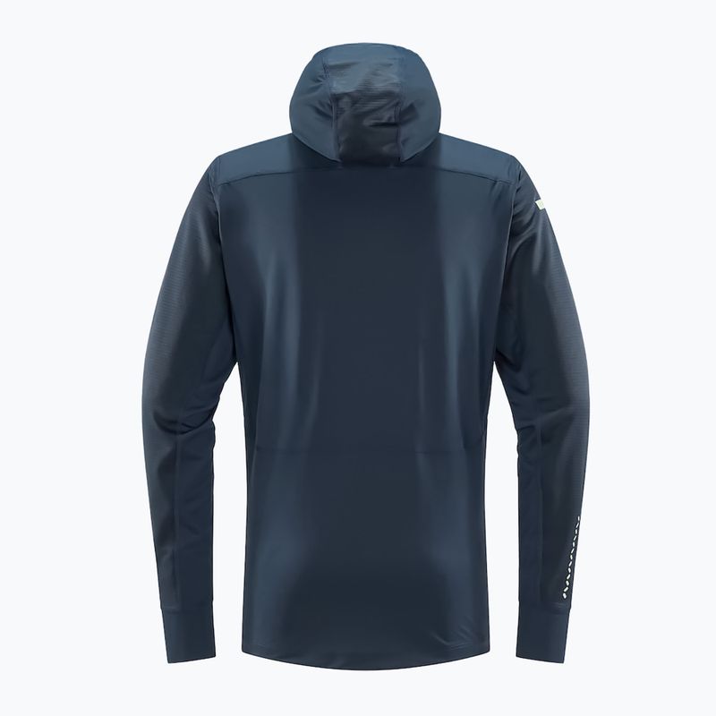 Hanorac de trekking pentru bărbați Haglöfs L.I.M Mid Multi Hood albastru 605370 2