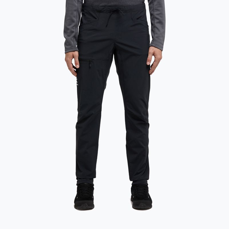 Pantaloni de cățărat pentru bărbați Haglöfs ROC Lite Slim negri 606025
